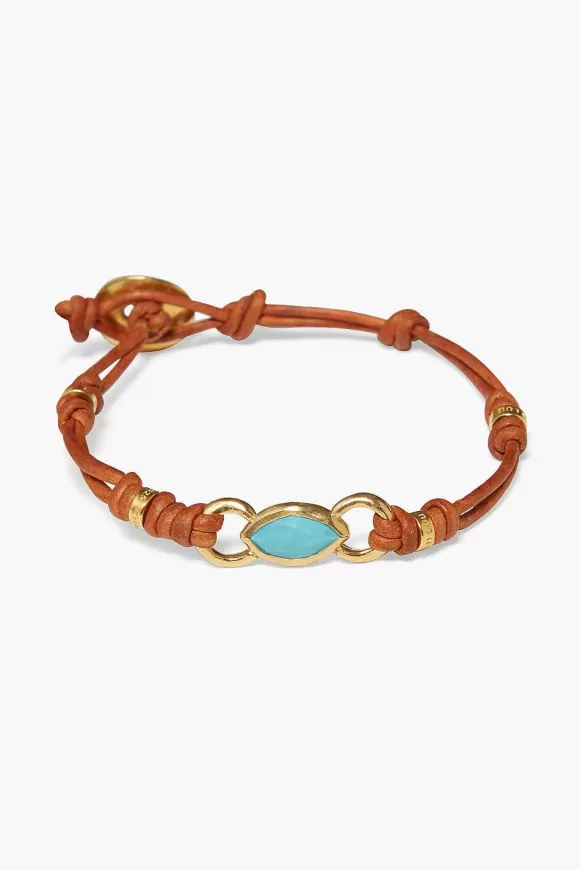 Chan Luu Reina Single Wrap Bracelet Turquoise Cheap