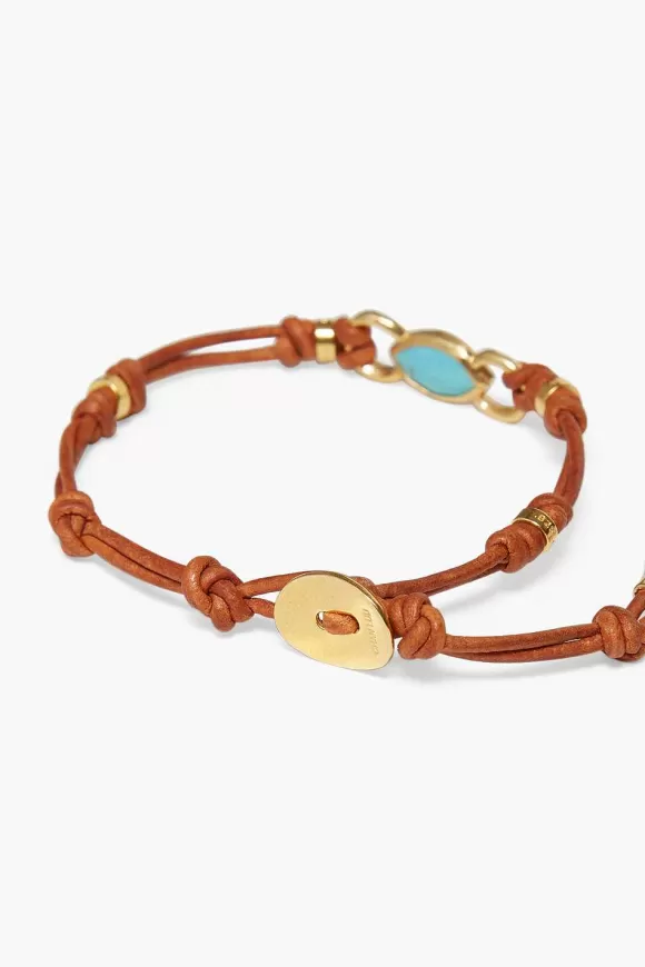 Chan Luu Reina Single Wrap Bracelet Turquoise Cheap