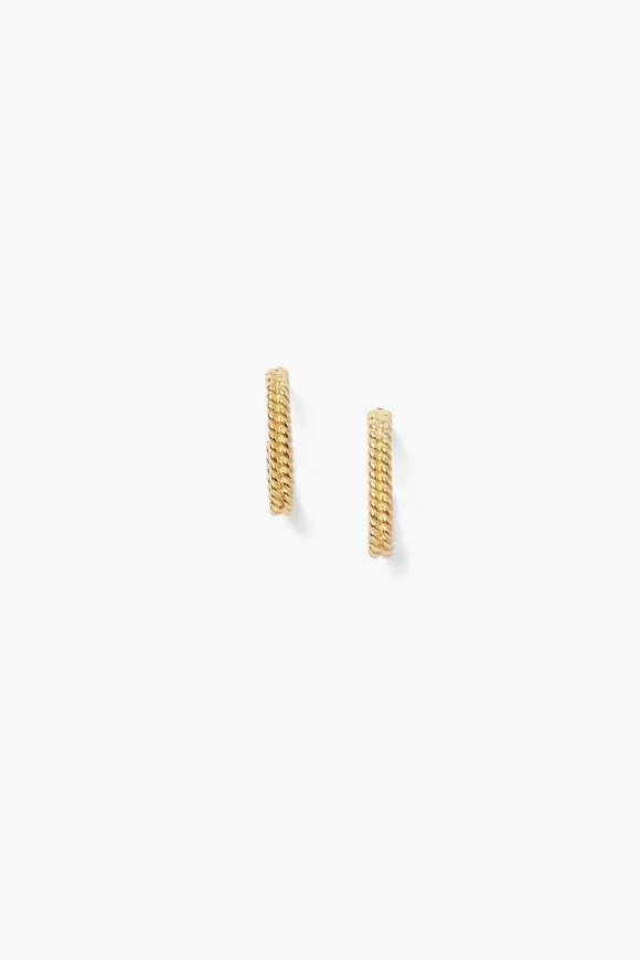 Chan Luu Rhodes Hoop Earrings Yellow Gold Online