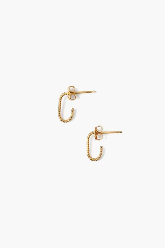 Chan Luu Rhodes Hoop Earrings Yellow Gold Online