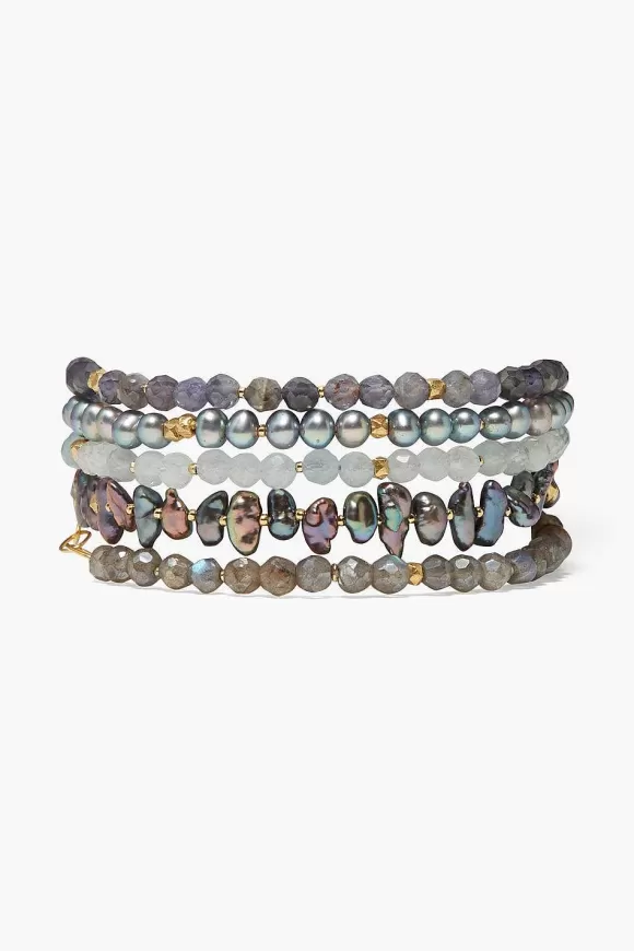 Chan Luu Riviera Wrap Bracelet Iolite Mix Store