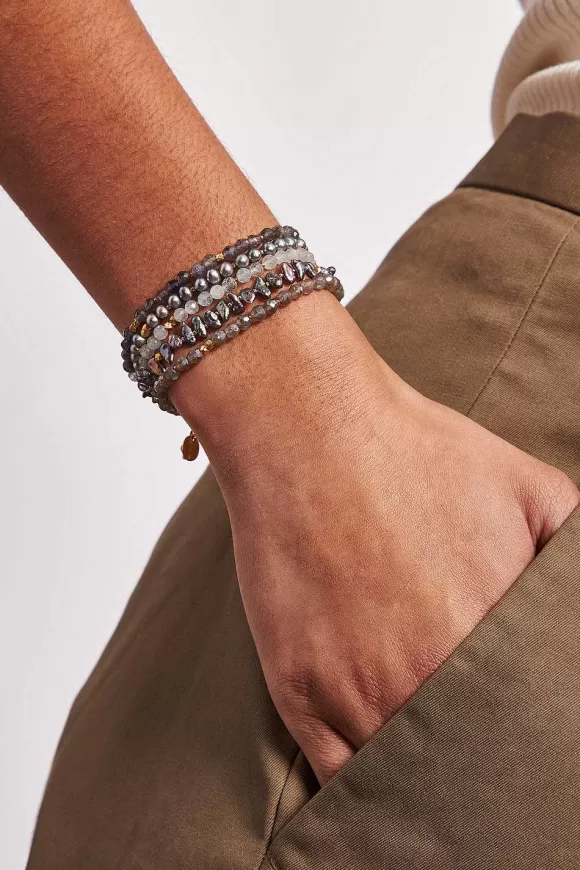 Chan Luu Riviera Wrap Bracelet Iolite Mix Store