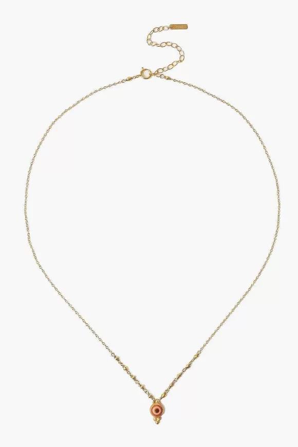 Chan Luu Rose Micro Evil Eye Gold Necklace Hot