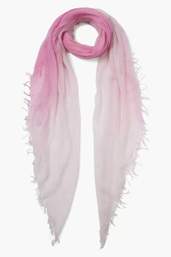 Chan Luu Rose Pink Dip-Dyed Cashmere And Silk Scarf Sale