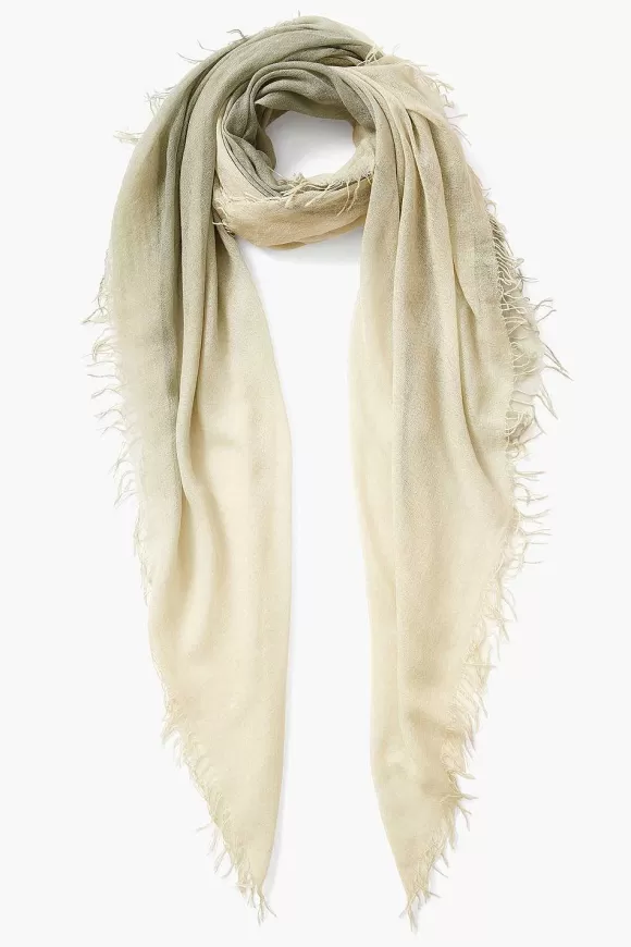 Chan Luu Sage Dip-Dyed Cashmere And Silk Scarf Cheap