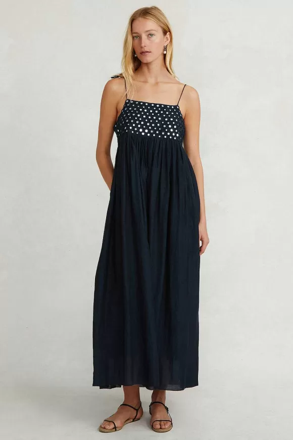 Chan Luu Sahara Dress Navy Online