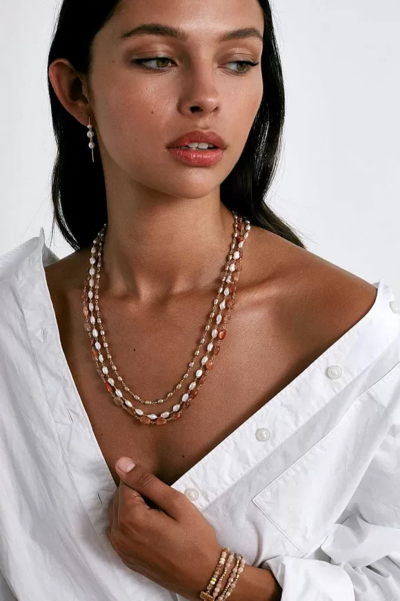 Chan Luu Santa Fe Necklace White Pearl Store