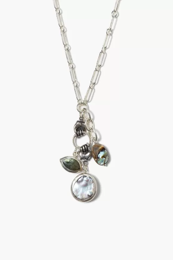 Chan Luu Sardinia Charm Necklace Labradorite Shop