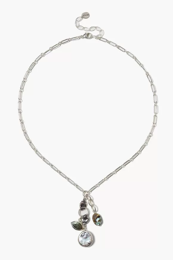 Chan Luu Sardinia Charm Necklace Labradorite Shop