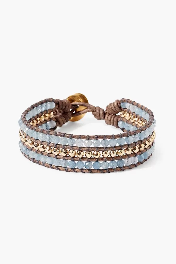 Chan Luu Sedona Single Wrap Bracelet Aquamarine Best