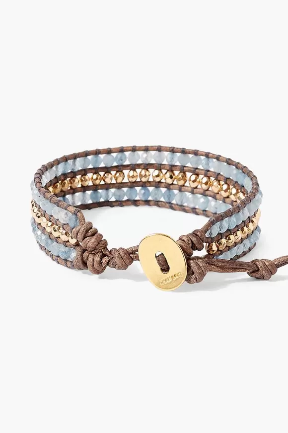 Chan Luu Sedona Single Wrap Bracelet Aquamarine Best