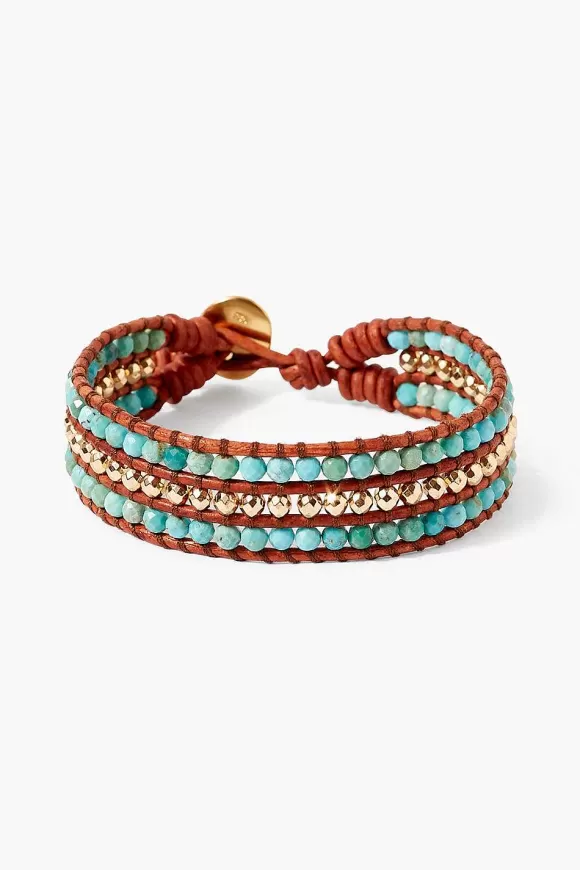 Chan Luu Sedona Single Wrap Bracelet Turquoise Discount