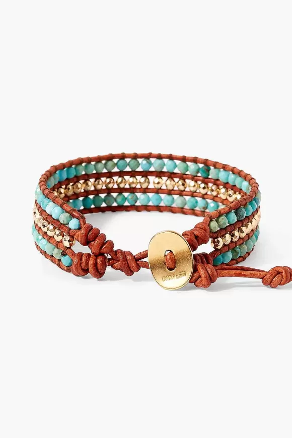 Chan Luu Sedona Single Wrap Bracelet Turquoise Discount