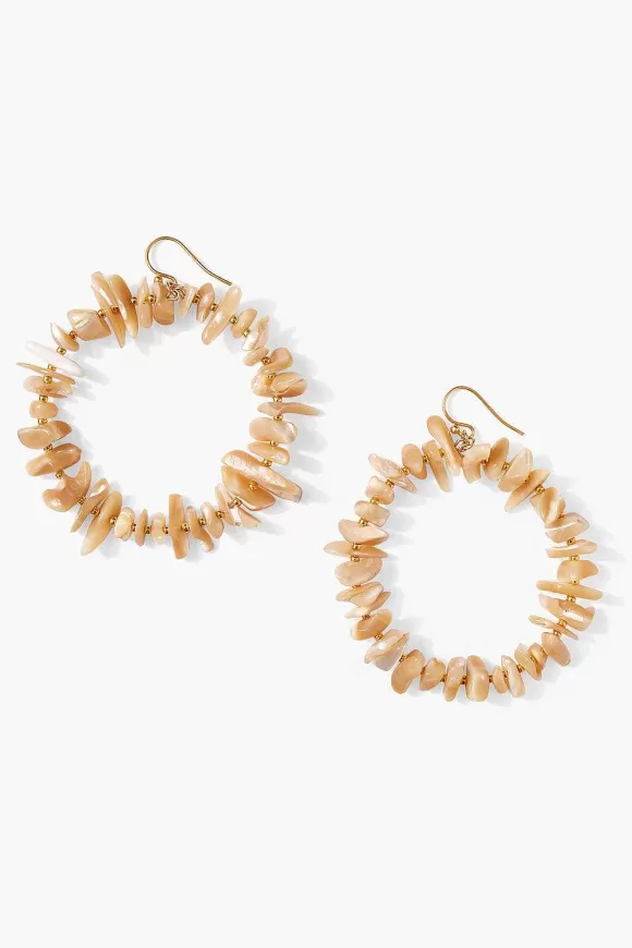 Chan Luu Seychelles Hoop Earrings Natural Mop Sale