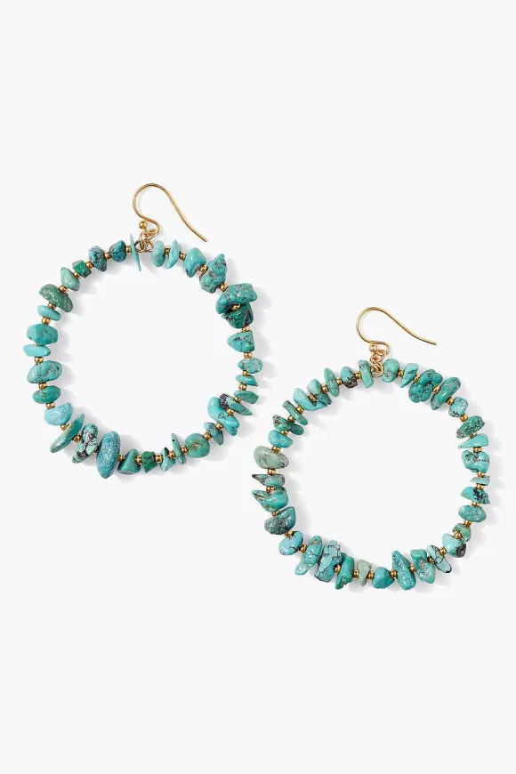 Chan Luu Seychelles Hoop Earrings Turquoise Best