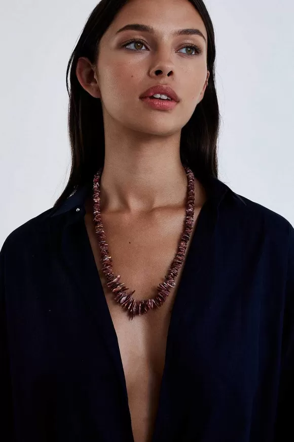 Chan Luu Seychelles Necklace Purple Lion'S Paw Sale