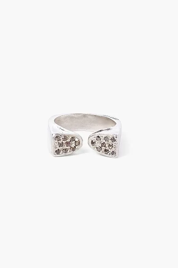 Chan Luu Silver And Diamond Duo Ring Shop