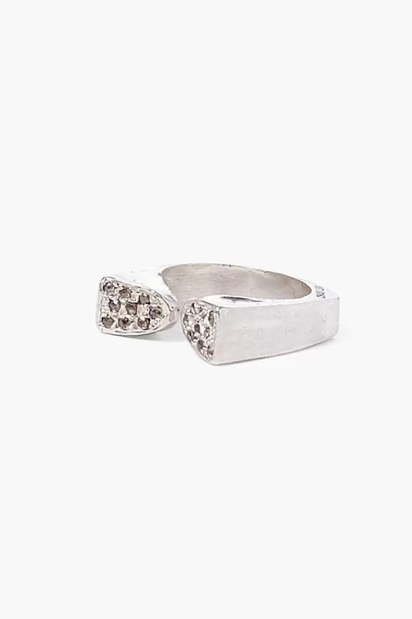 Chan Luu Silver And Diamond Duo Ring Shop