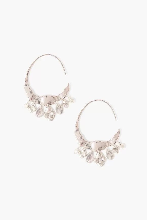 Chan Luu Silver Crescent Earrings Best Sale