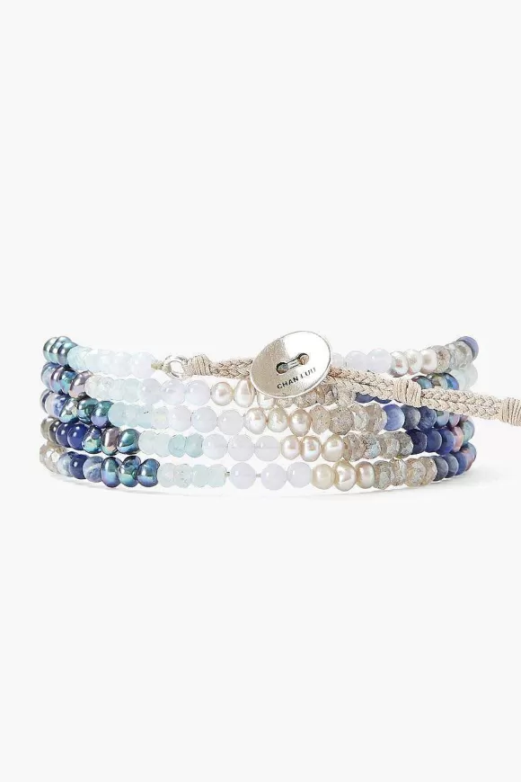 Chan Luu Sodalite Mix Gradient Naked Wrap Bracelet Hot