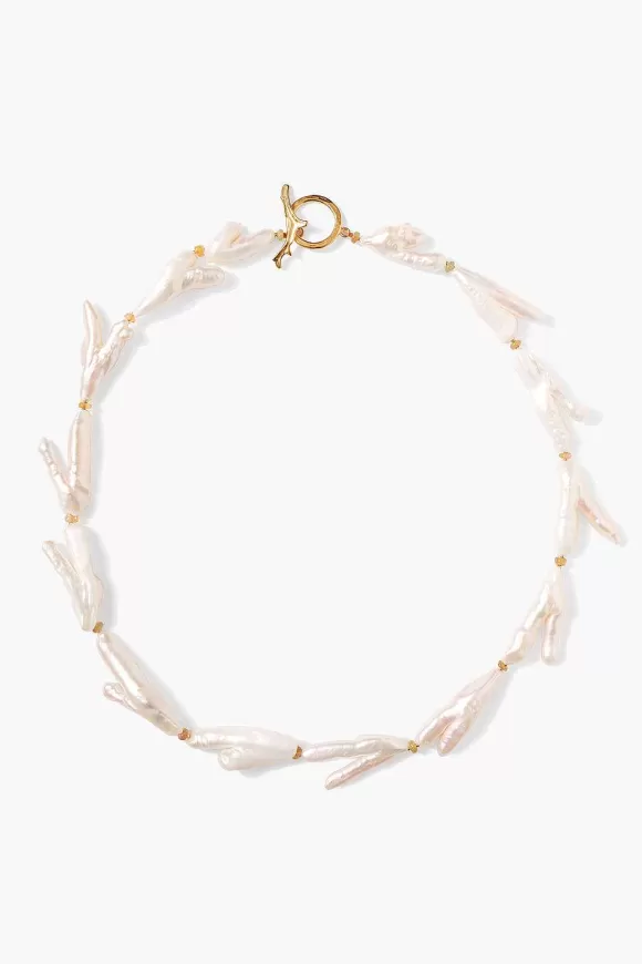 Chan Luu Soleil Necklace White Pearl Shop