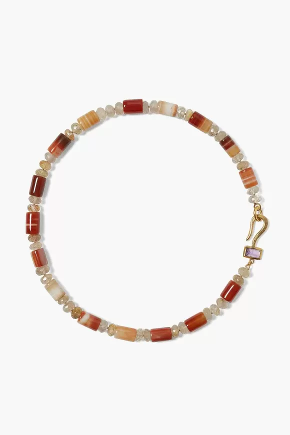 Chan Luu Solstice Necklace Carnelian Mix Flash Sale