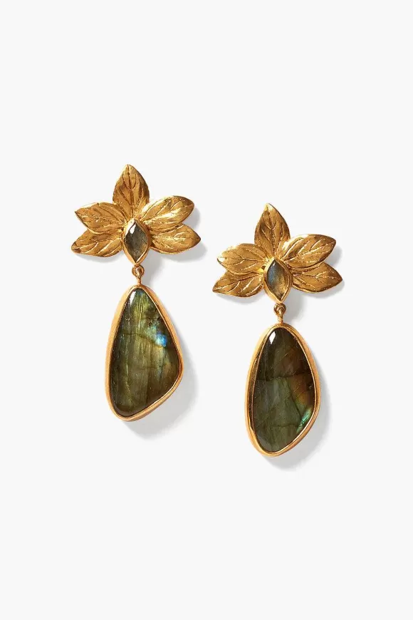 Chan Luu Sylve Drop Earrings Labradorite Shop