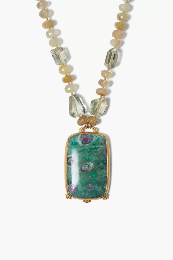 Chan Luu Taj Necklace Green Amethyst Hot