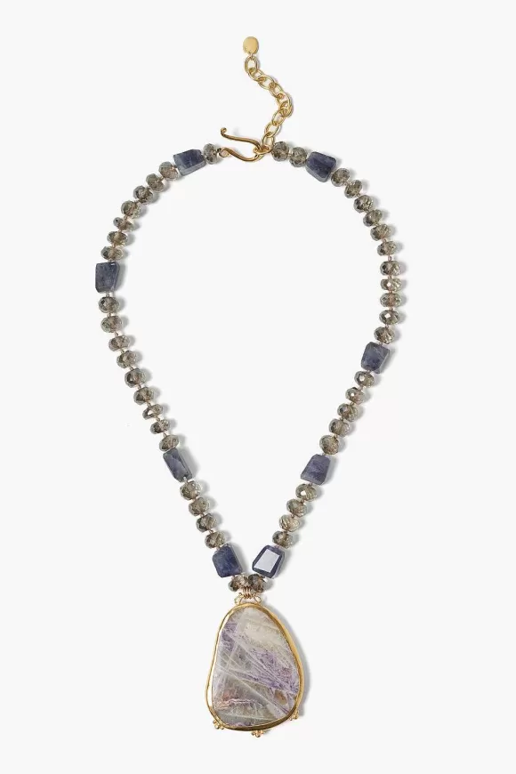 Chan Luu Taj Necklace Iolite Mix Hot