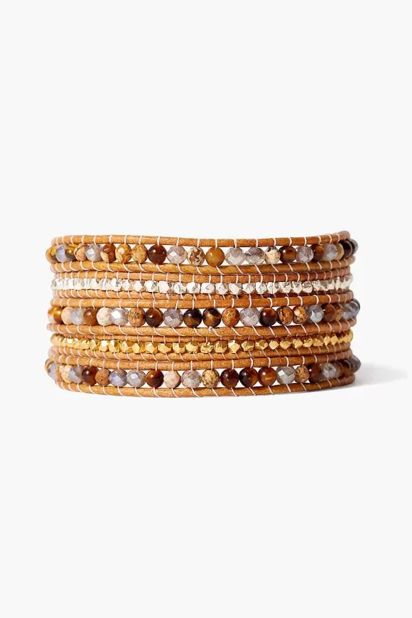 Chan Luu Tiger'S Eye Mix Five Wrap Bracelet Best