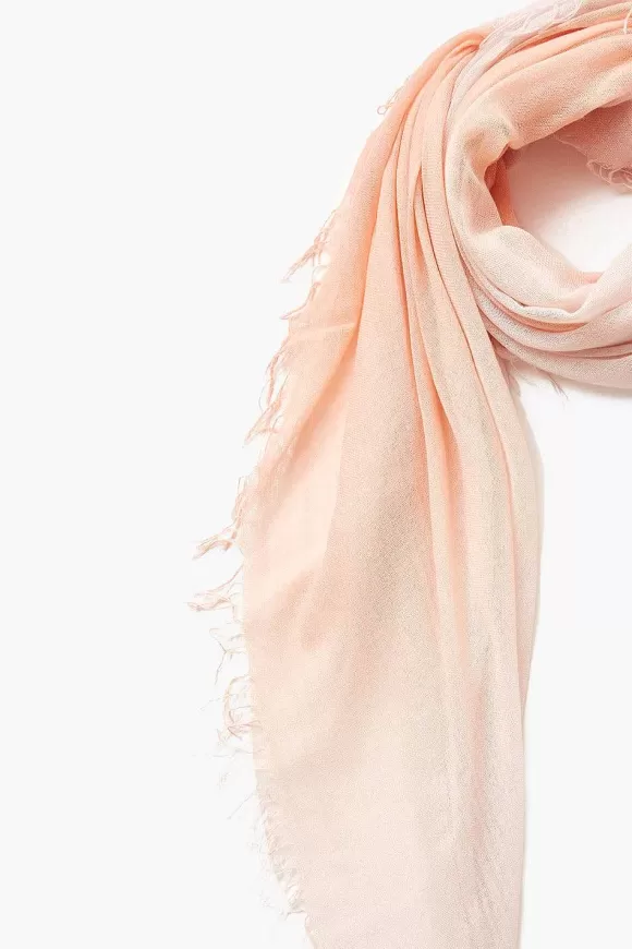 Chan Luu Tropical Peach Dip-Dyed Cashmere And Silk Scarf Cheap