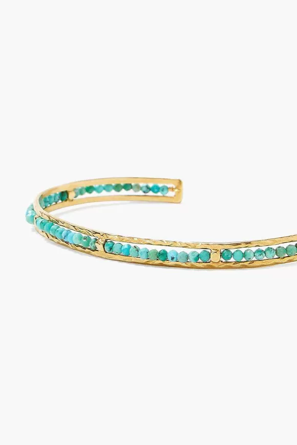 Chan Luu Turquoise And Gold Sedona Bracelet New