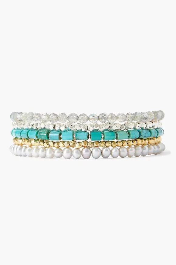 Chan Luu Turquoise And Metallic Mix Wrap Bracelet Cheap