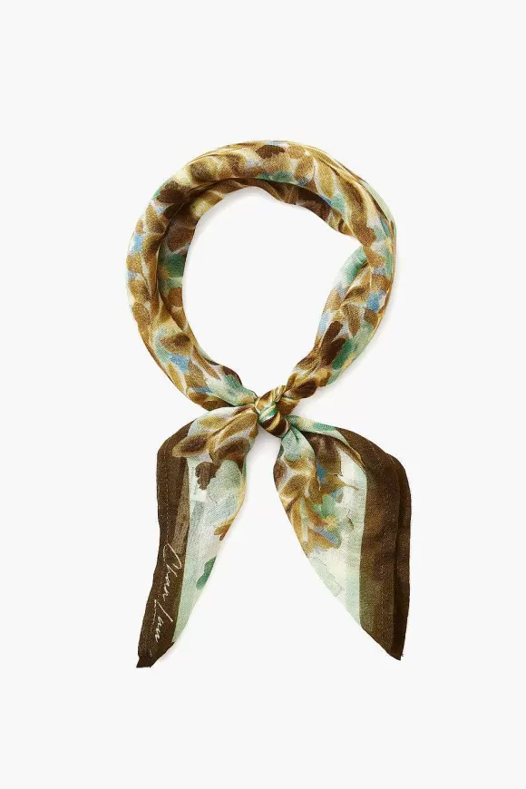 Chan Luu Turquoise Floral Bandana Cheap