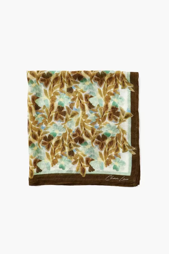 Chan Luu Turquoise Floral Bandana Cheap