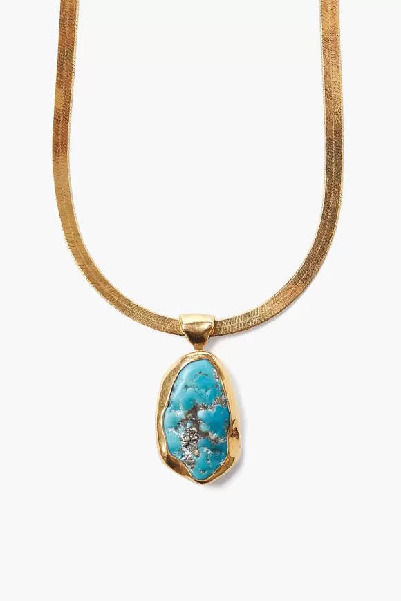 Chan Luu Turquoise Totem Herringbone Necklace Discount