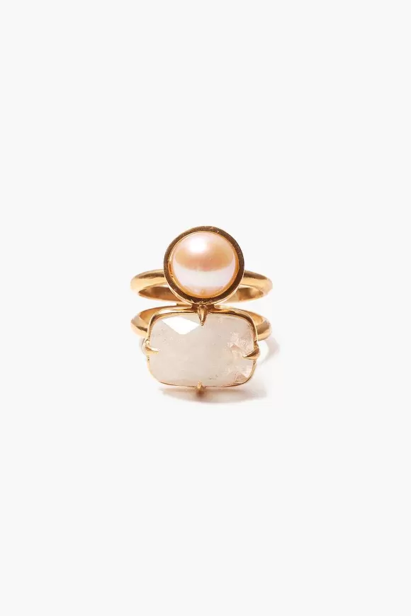 Chan Luu Venus Stacked Ring Moonstone Sale