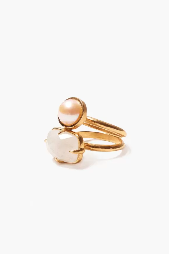 Chan Luu Venus Stacked Ring Moonstone Sale