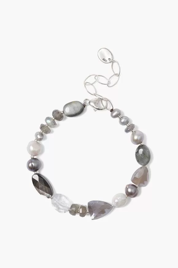 Chan Luu Viola Bracelet Grey Pearl Mix Clearance