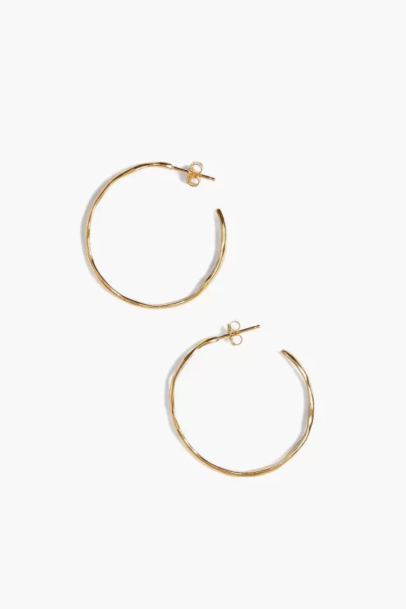 Chan Luu Wave Hoop Earrings Yellow Gold Cheap