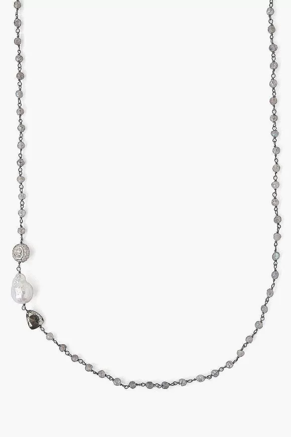 Chan Luu White Baroque Pearl Long Necklace Best