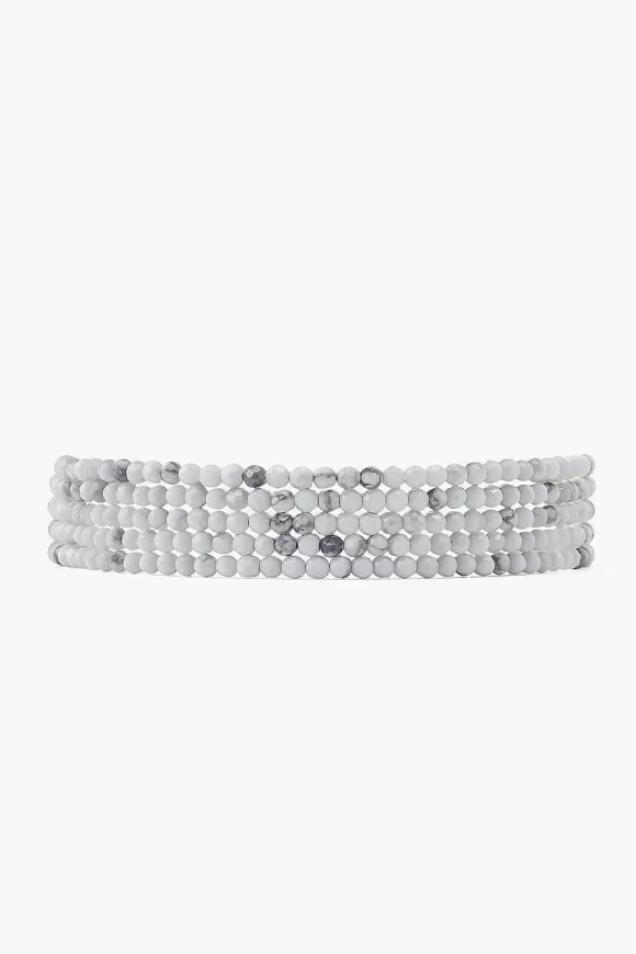 Chan Luu White Howlite Naked Five Wrap Bracelet Best Sale