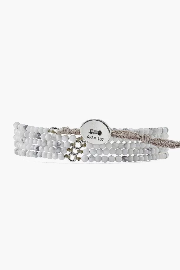 Chan Luu White Howlite Naked Five Wrap Bracelet Best Sale