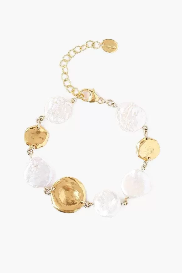 Chan Luu White Keshi Pearl Bracelet Cheap