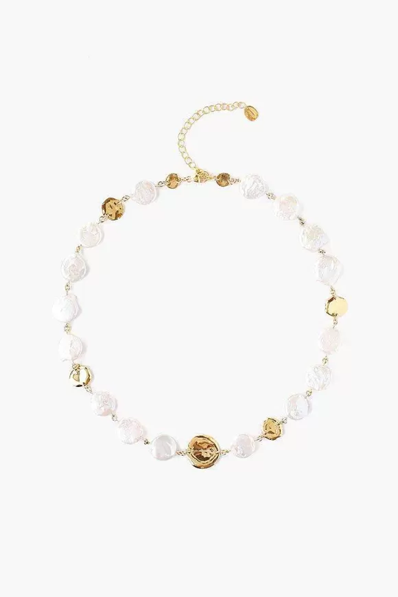 Chan Luu White Keshi Pearl Necklace Shop