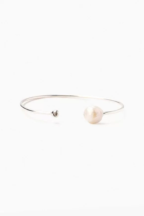 Chan Luu White Pearl Diamond Cuff Outlet