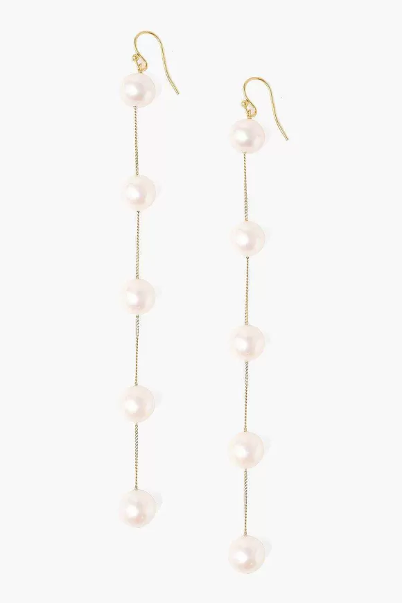 Chan Luu White Pearl Duster Earrings Best Sale