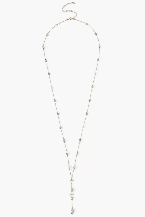 Chan Luu Willow Necklace Grey Mix Outlet