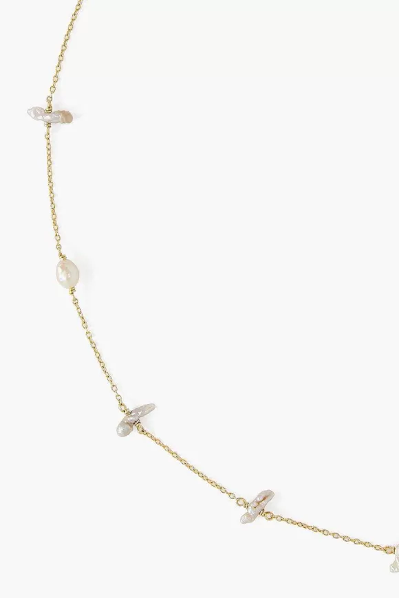 Chan Luu Willow Short Necklace Grey Mix Clearance