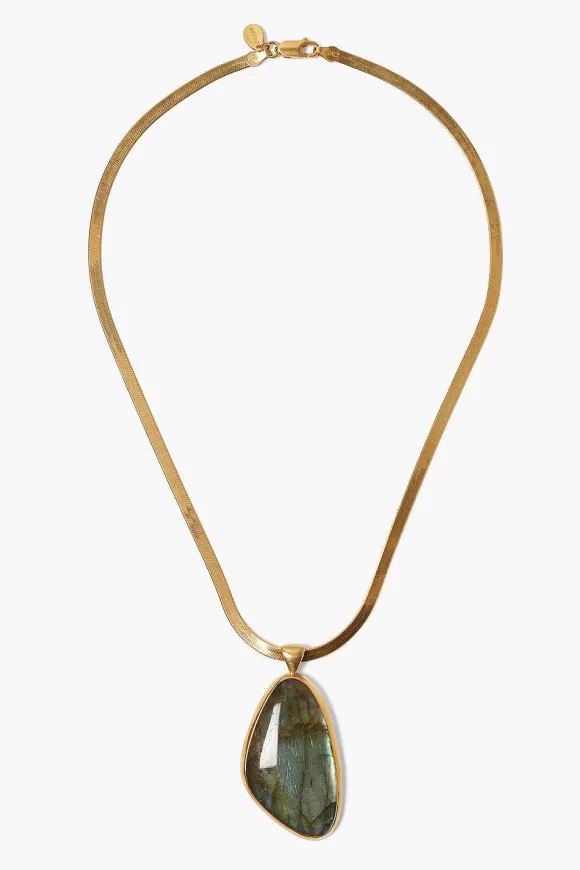 Chan Luu Yasmine Necklace Gold Labradorite Cheap